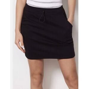 Sundry x Evereve Sunday Skirt Black Size 2 women's pull on Mini skirt NEW